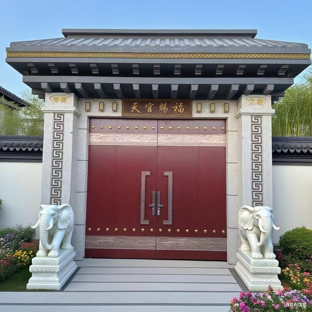 浙江杭州 农村自建房大门 客厅防盗门改造案例