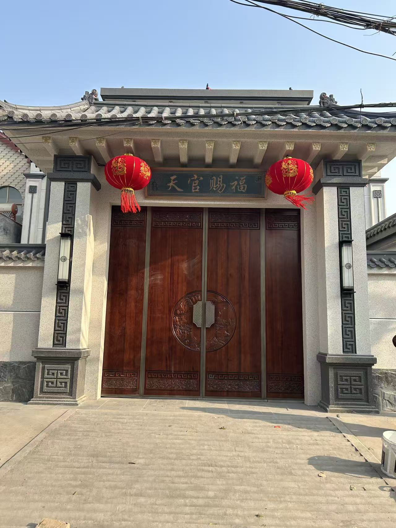 江苏苏州 别墅大门 新中式门楼定制案例