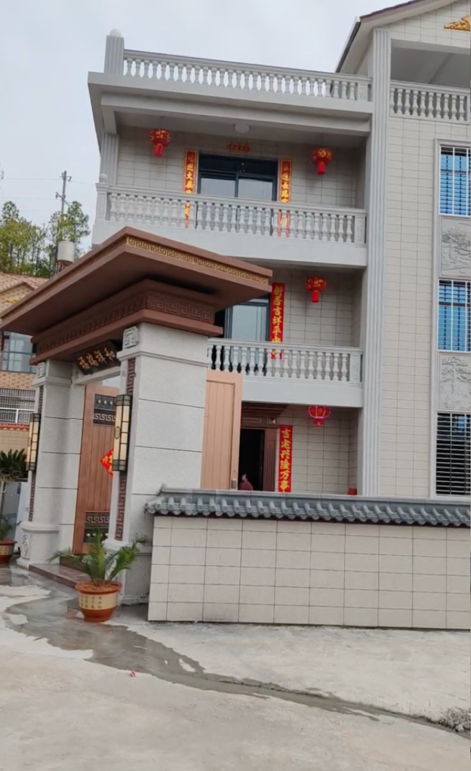 江西赣州 高端古建大门 美丽乡村示范点案例